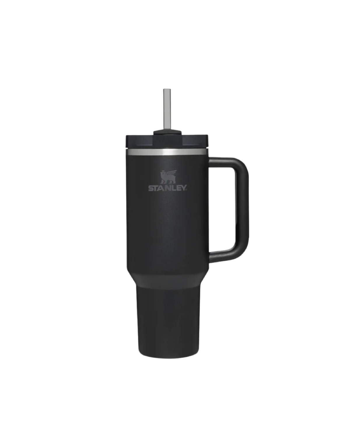 A 1.2 litre recycled stainless steel Stanley Quencher H2.0 tumbler with handle