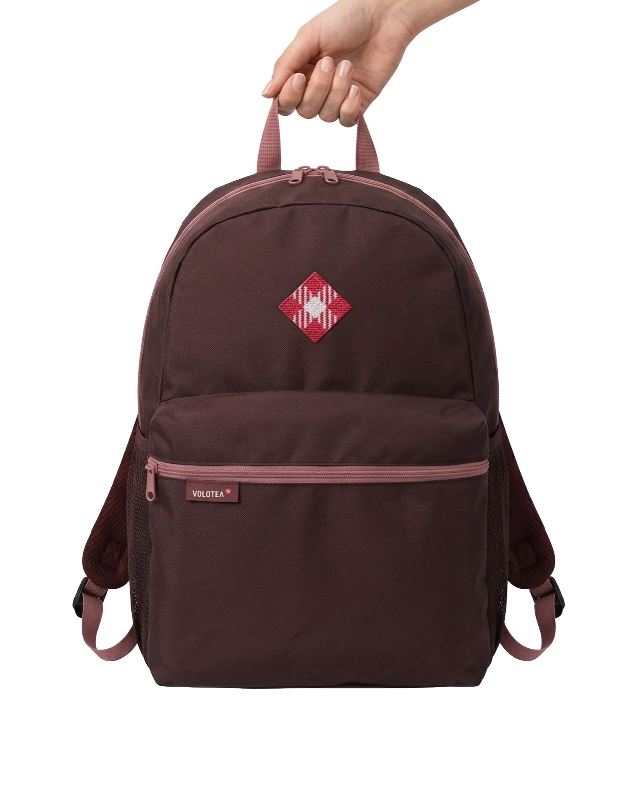 A custom branded backpack product render