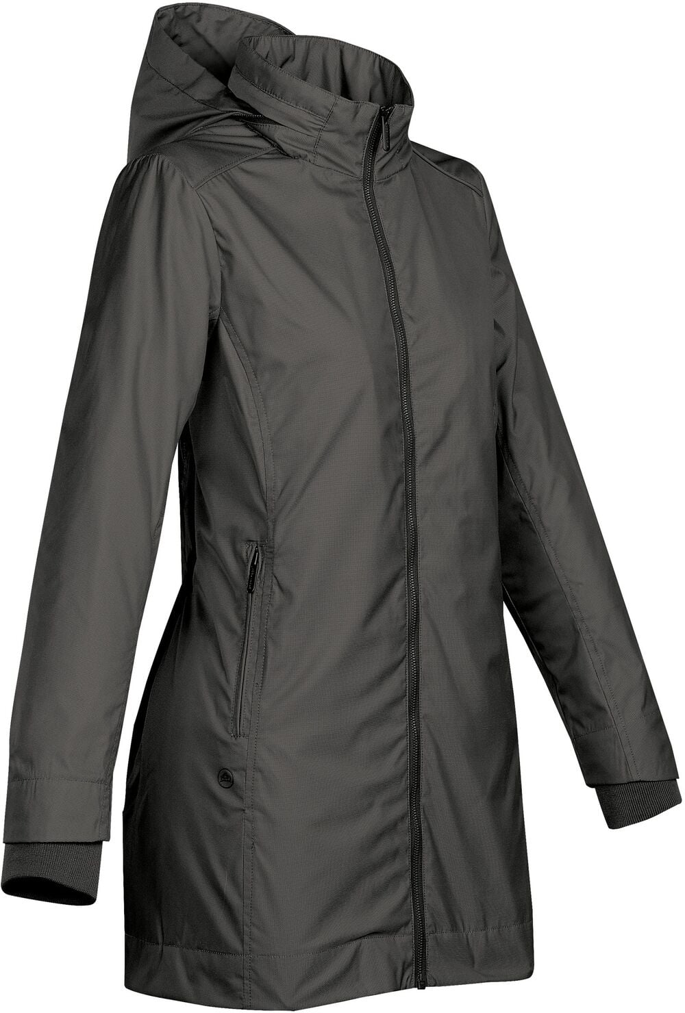 Corporate clothing for women: a padded jacket in a women's cut, the foundation of a corporate clothing line