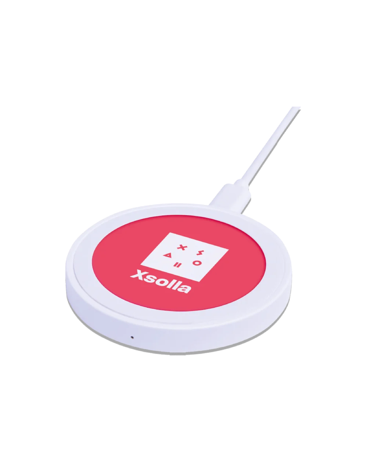 A recycled ABS wireless Qi charging pad