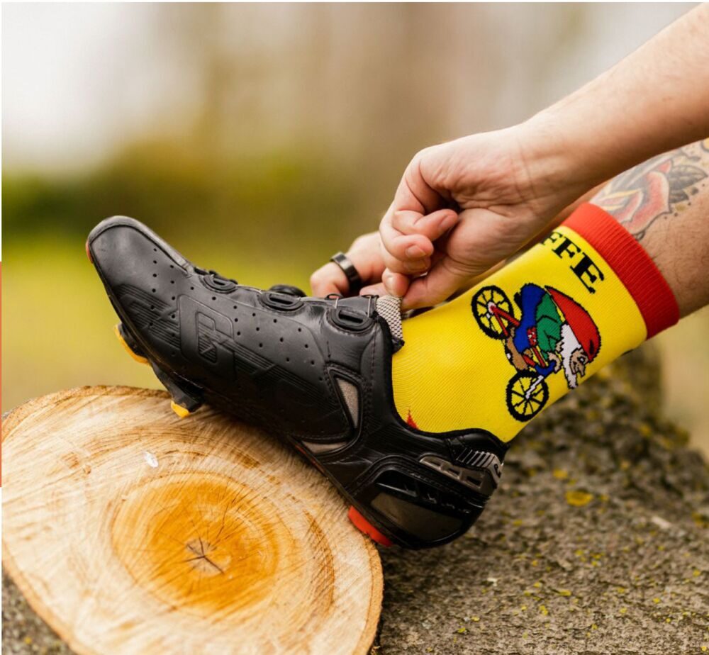 Custom sportsokken met een technisch breiwerk