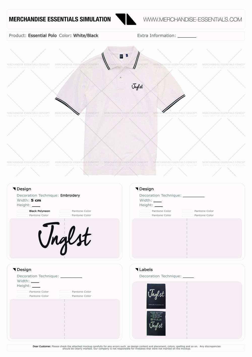 A clean branded contrast polo as a sample of the corporate-polo quality to compare suppliers against