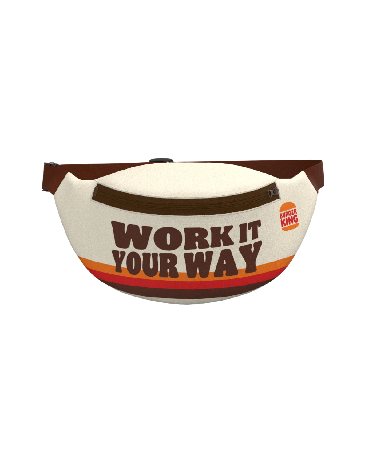 A trendy branded fanny pack