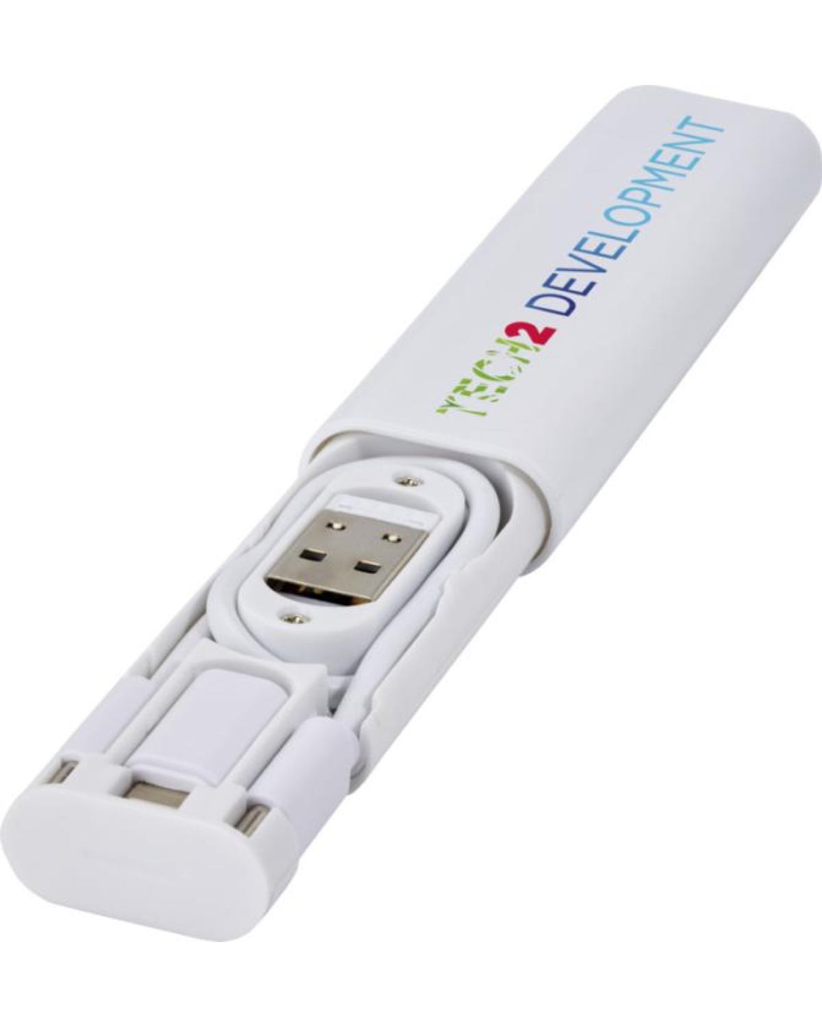 A recycled 6-in-1 modular charging cable