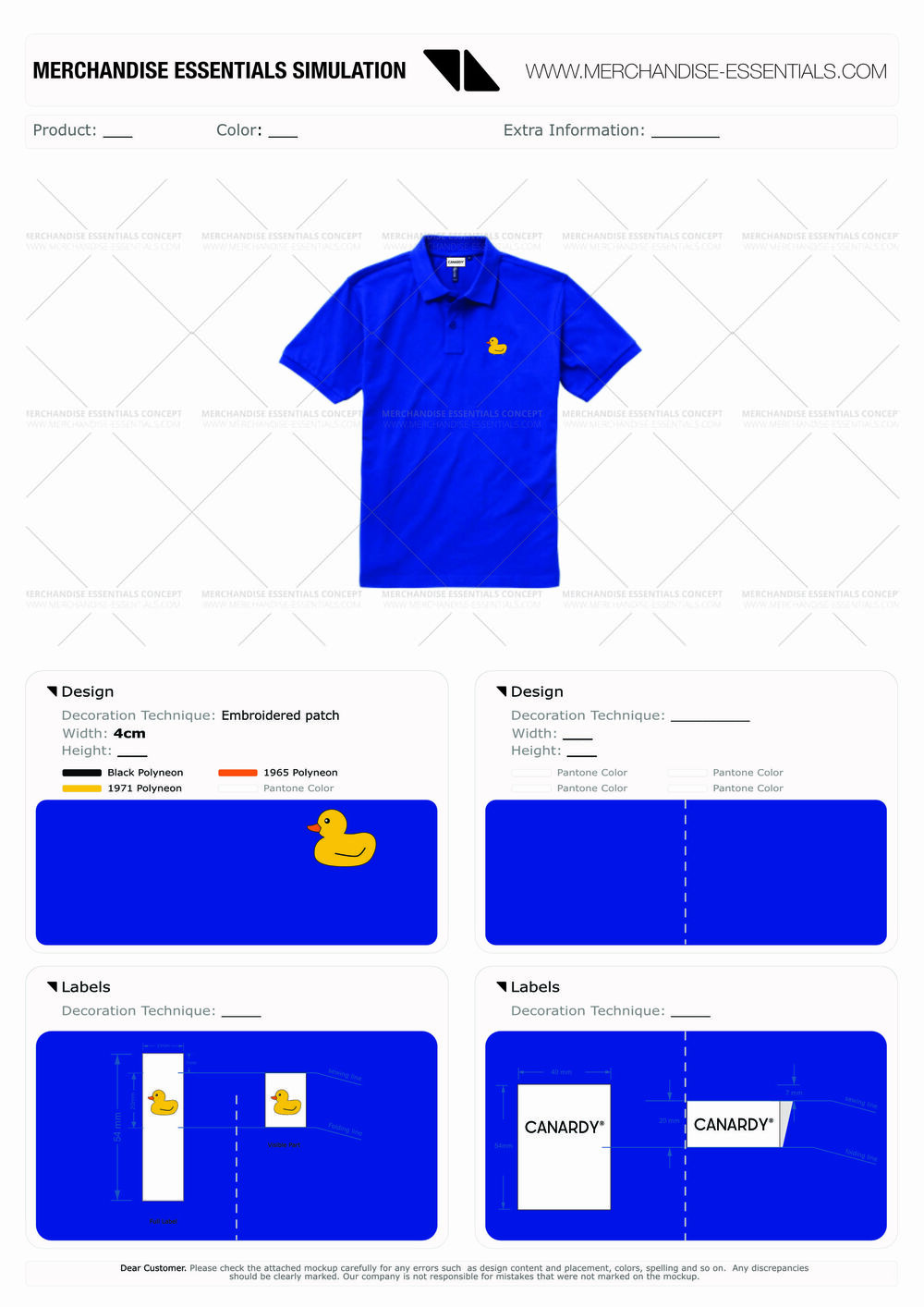 A custom polo in a strong brand colour, an example of brand-colour polo design done on purpose