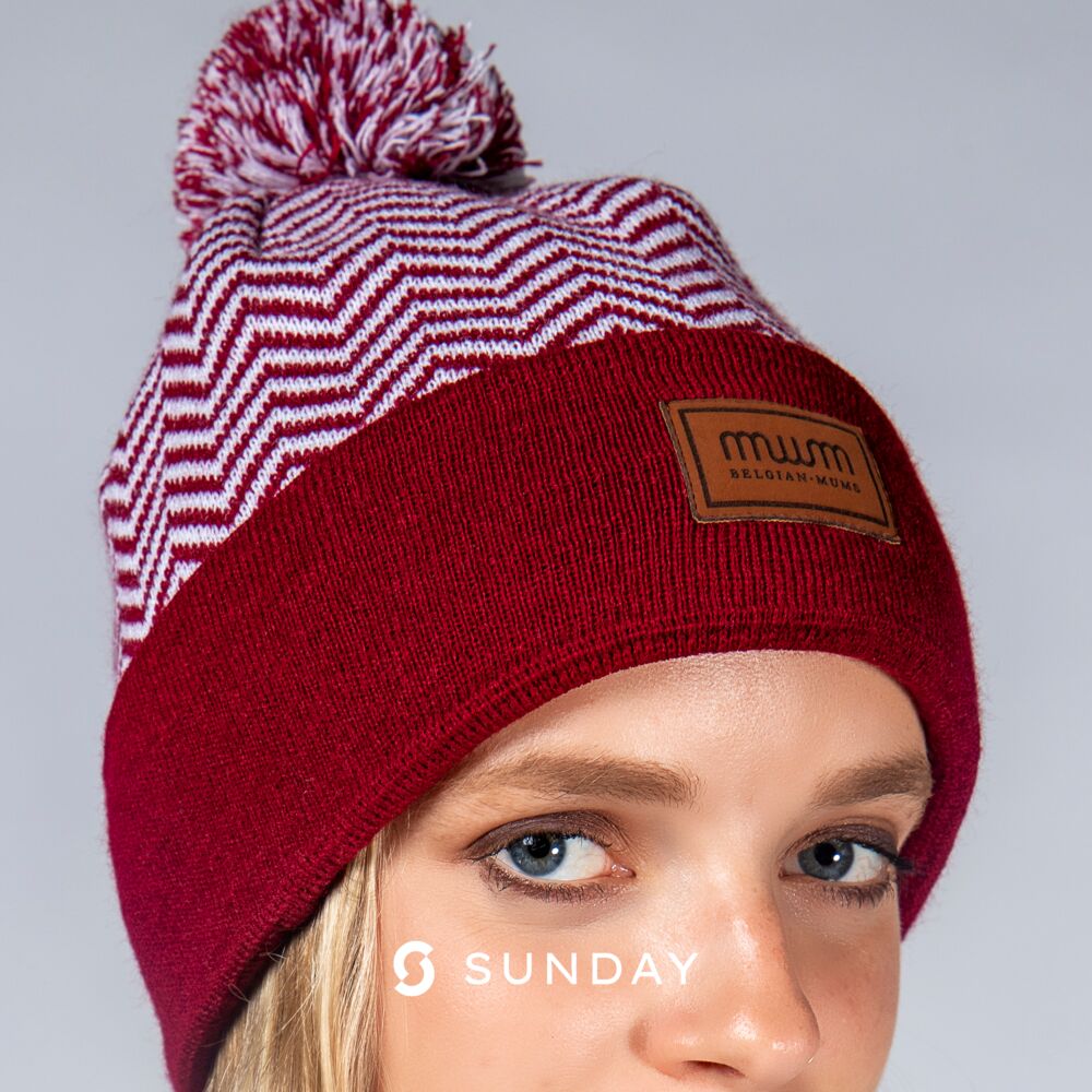 A branded winter beanie, a strong partner appreciation gift as part of a winter set