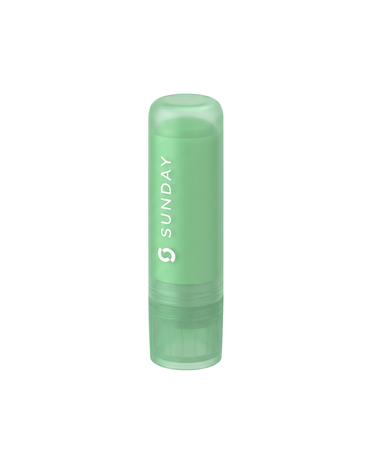 A vanilla-scented twist-up lip balm stick