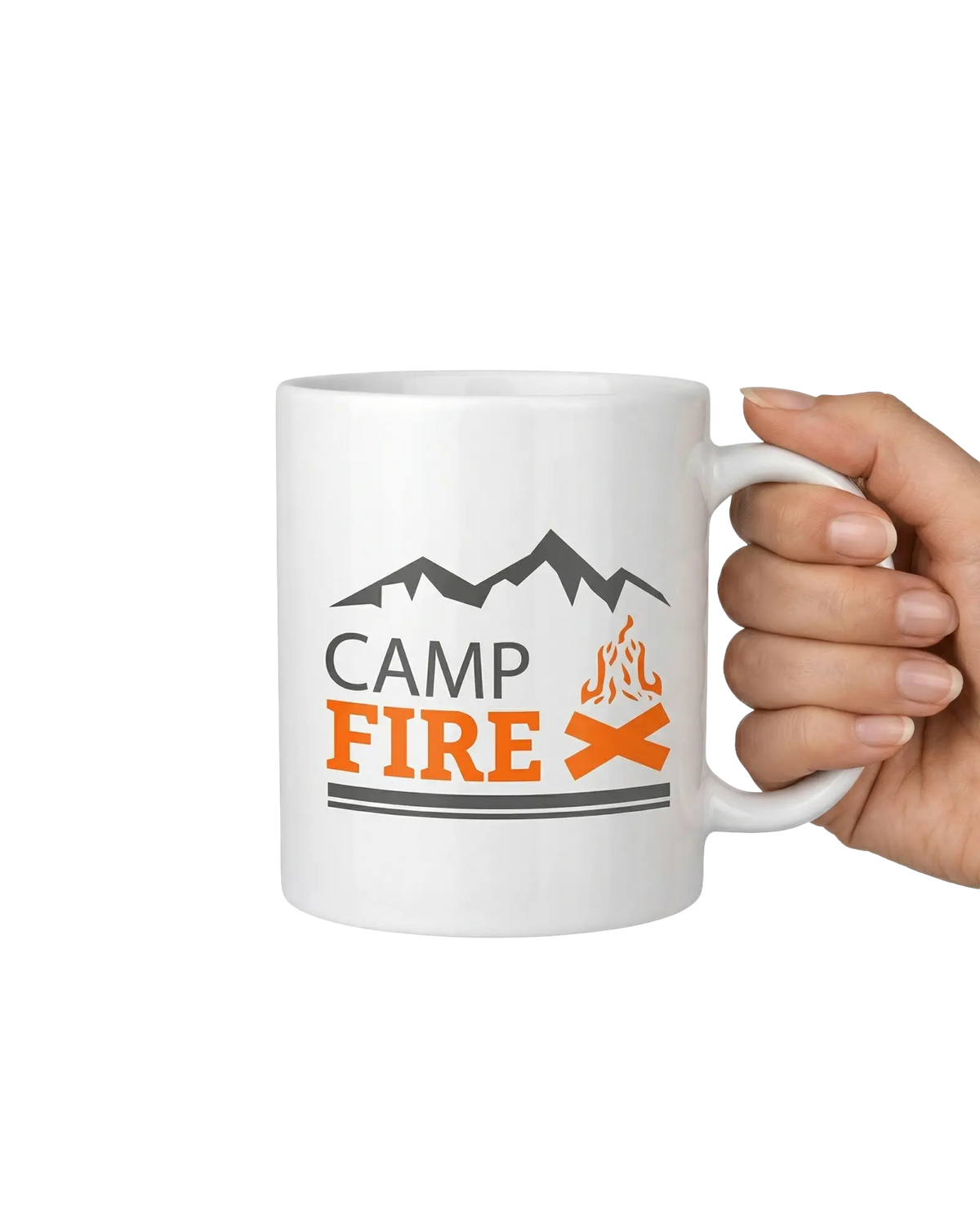 A timeless white porcelain classic mug
