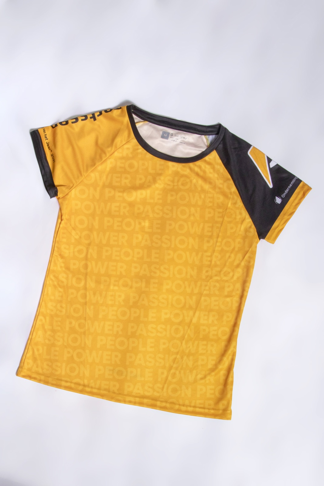 An Aertssen-branded custom sports jersey in full-colour sublimation