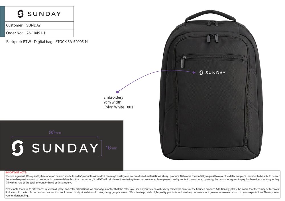 A branded backpack as the anchor item of an automated partner onboarding kit, the key product that travels with the partner