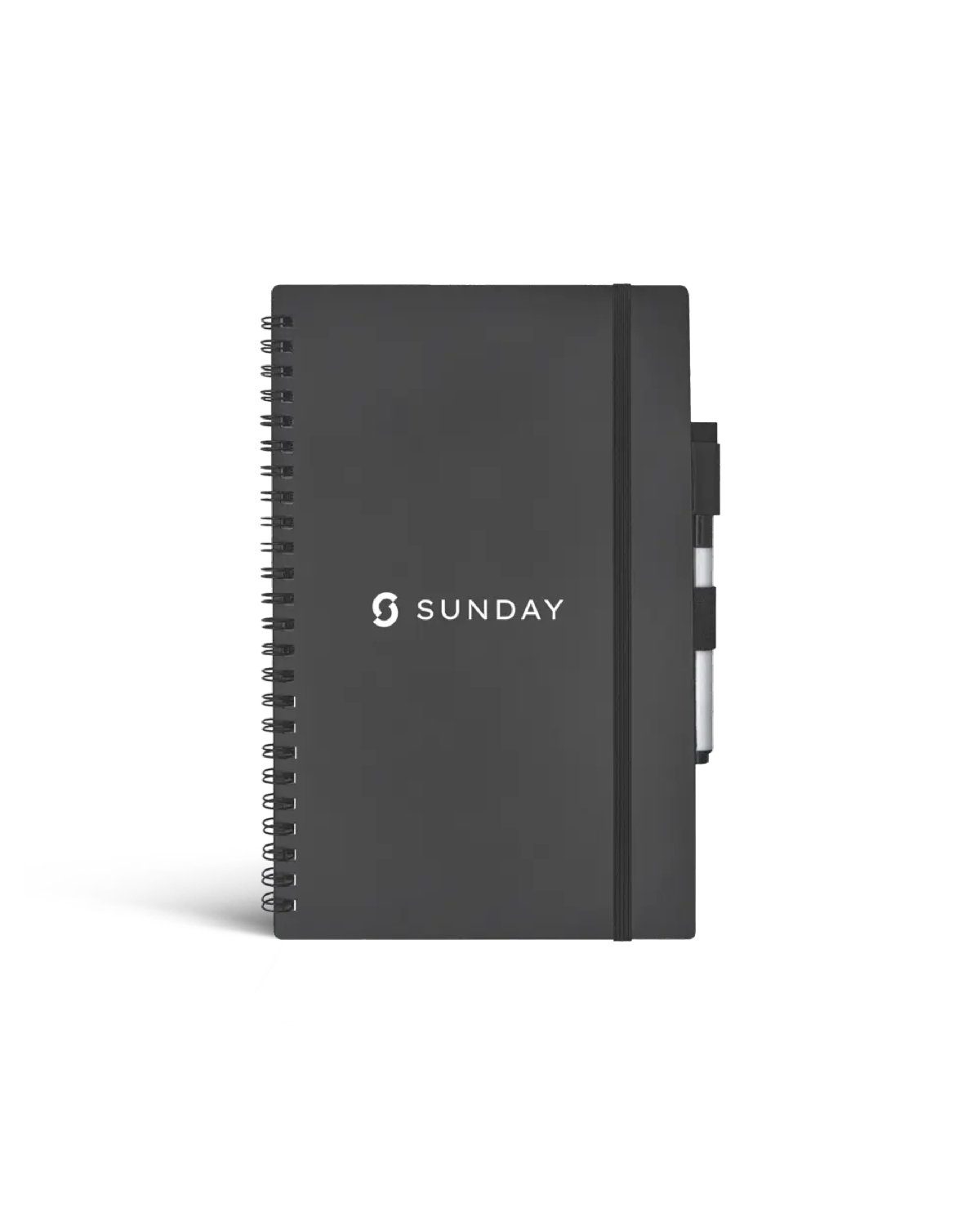 A reusable wipe-clean A5 notebook with marker