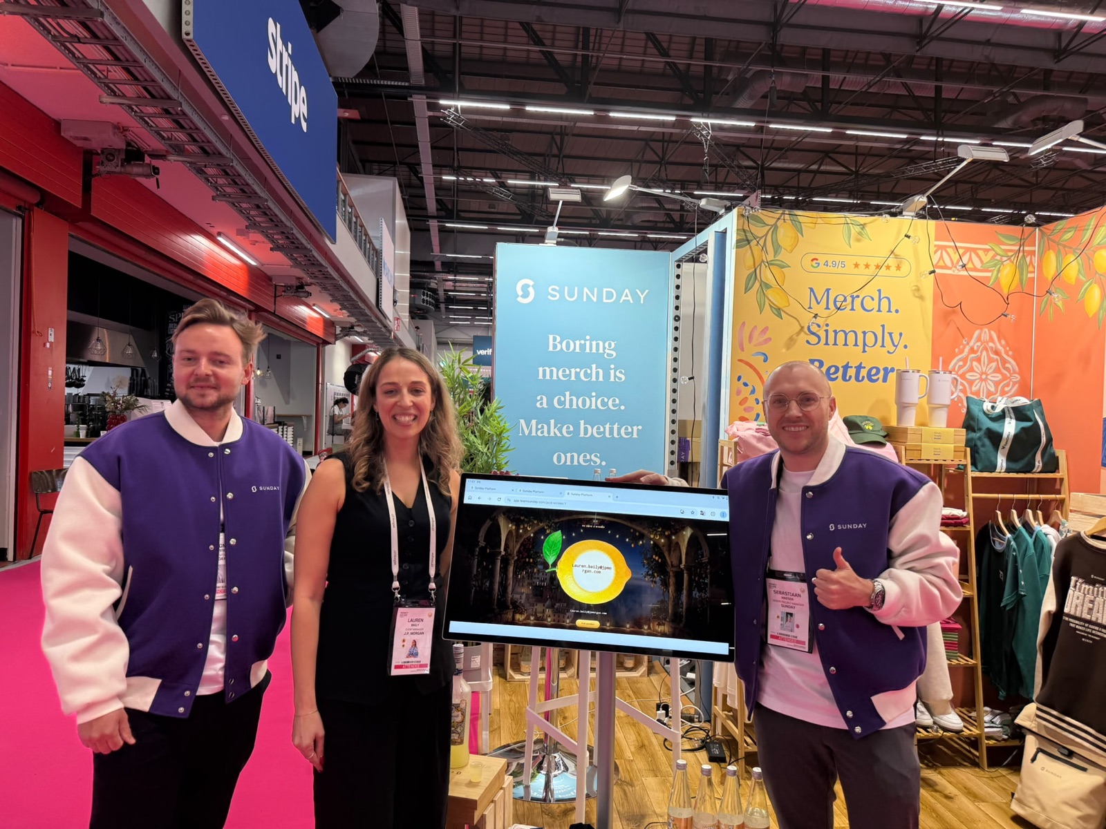 Moment du stand et de l'événement Money20/20