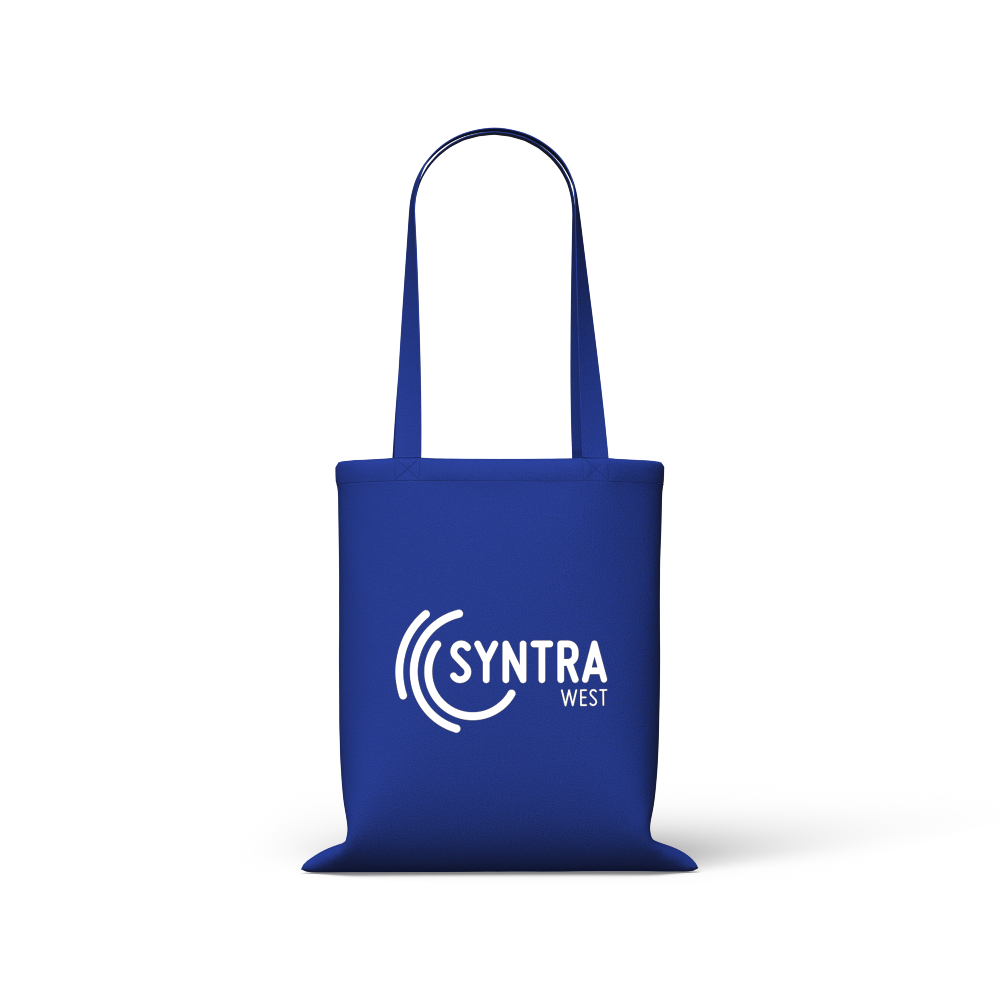 Essential tote 200gsm custom tote bag mockup printed in a brand design