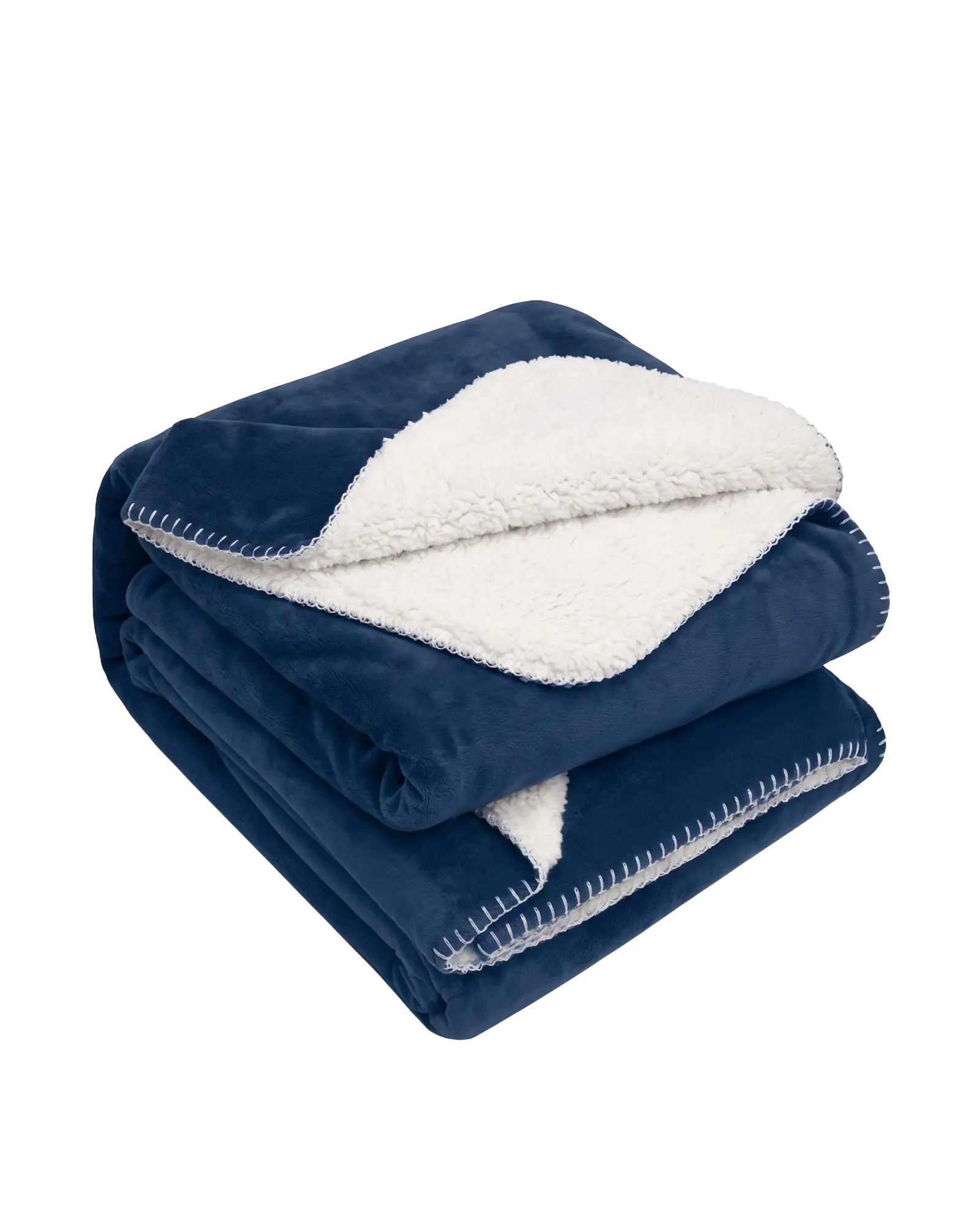 Essential sherpa 130x180 custom blanket mockup printed in a brand design