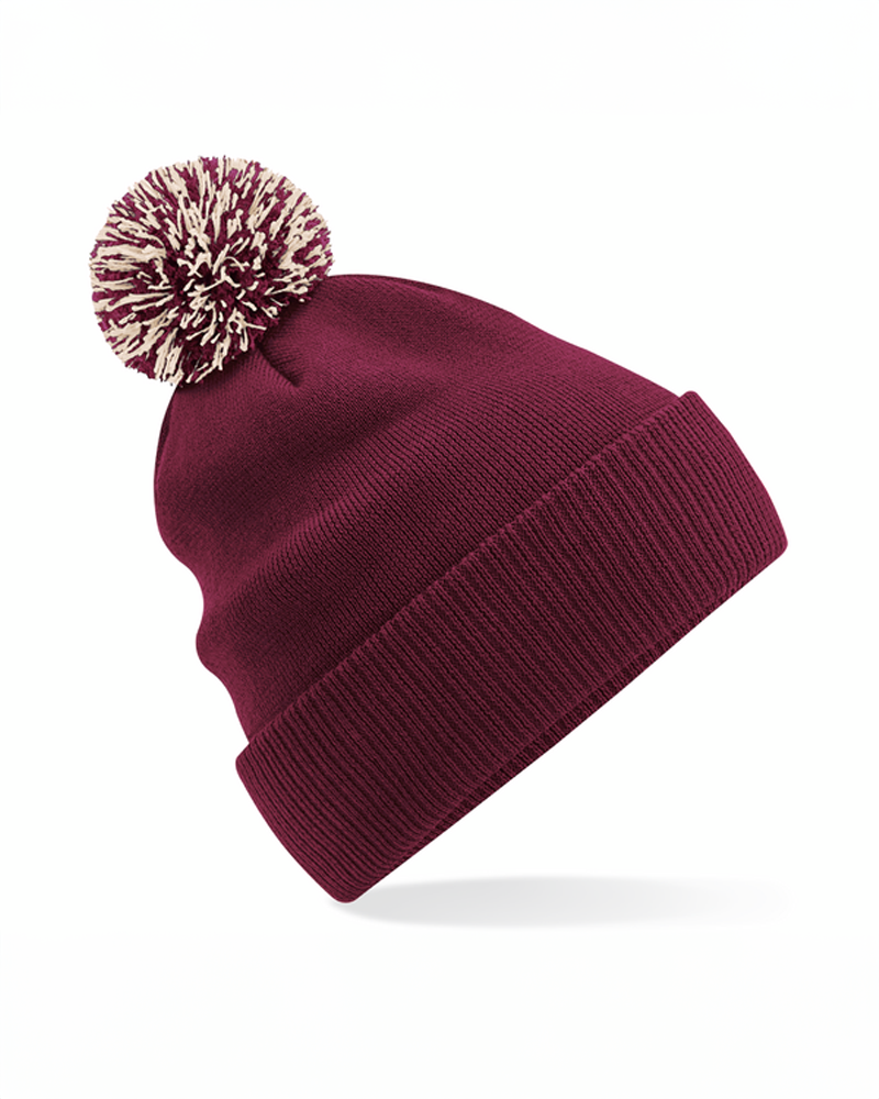 Pompon beanie custom mockup