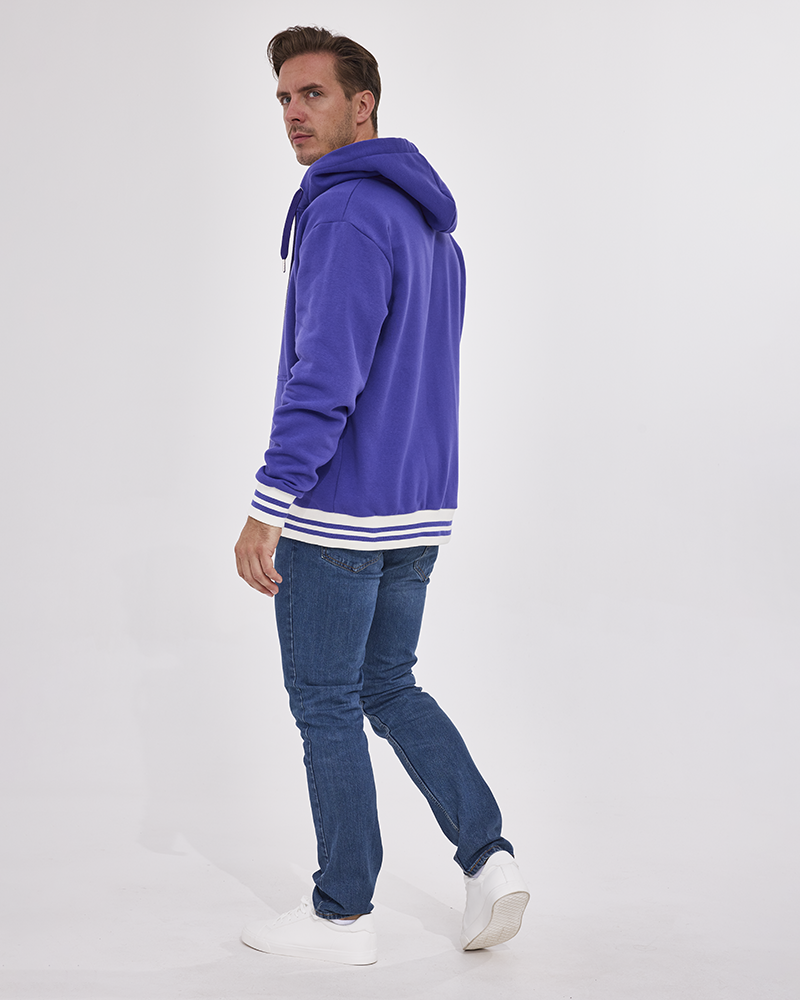 The Colin zip hoodie custom hoodie mockup printed in a brand design
