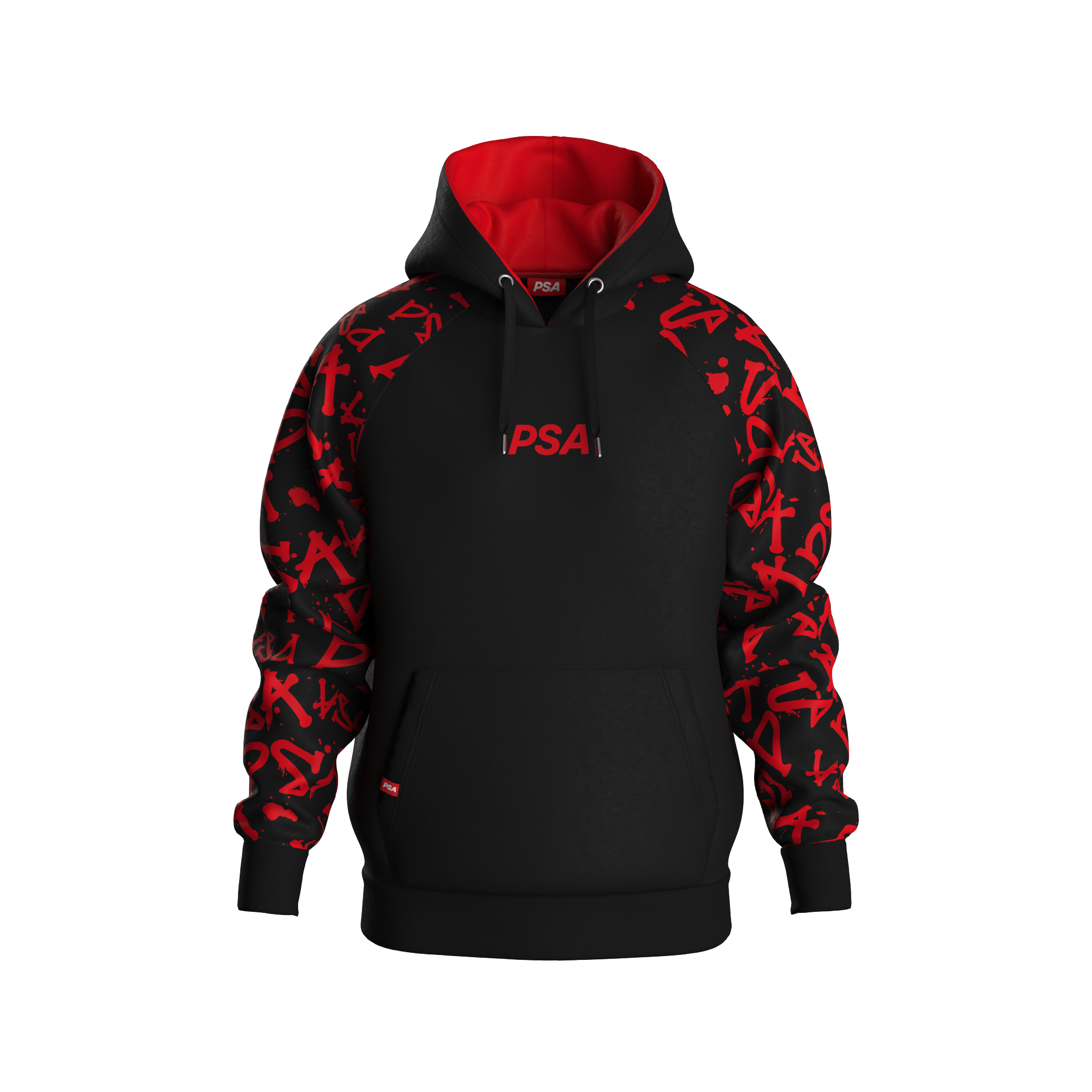 The Morgan raglan hoodie custom hoodie mockup printed in a brand design