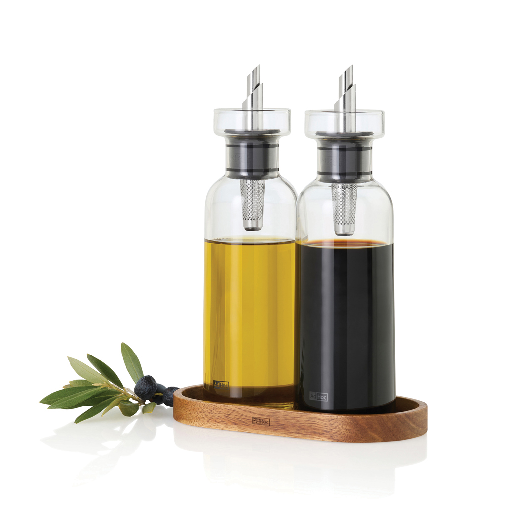 Glass Oil & Vinegar Pourer Set, a corporate Christmas gift idea