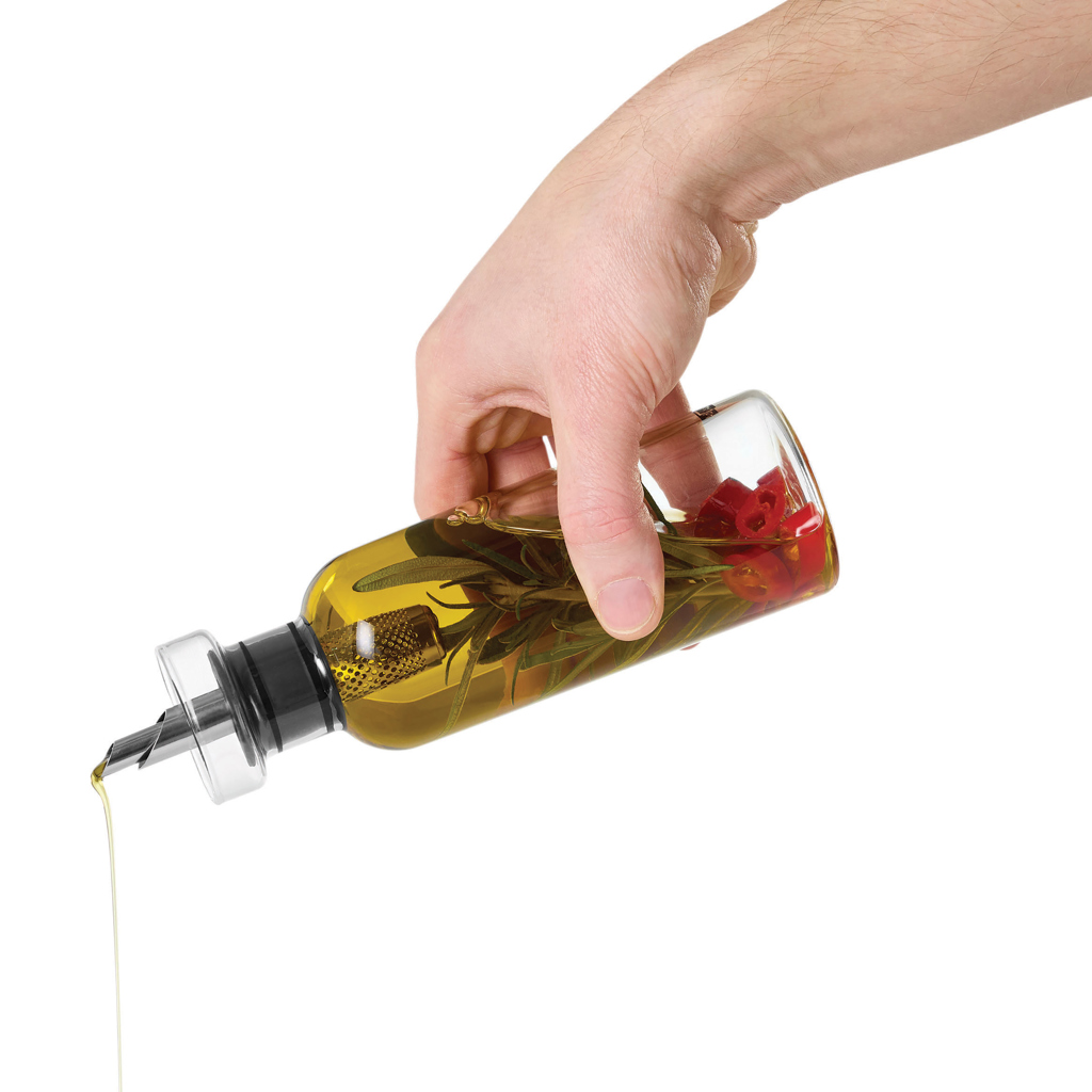 Glass Oil & Vinegar Pourer Set 3