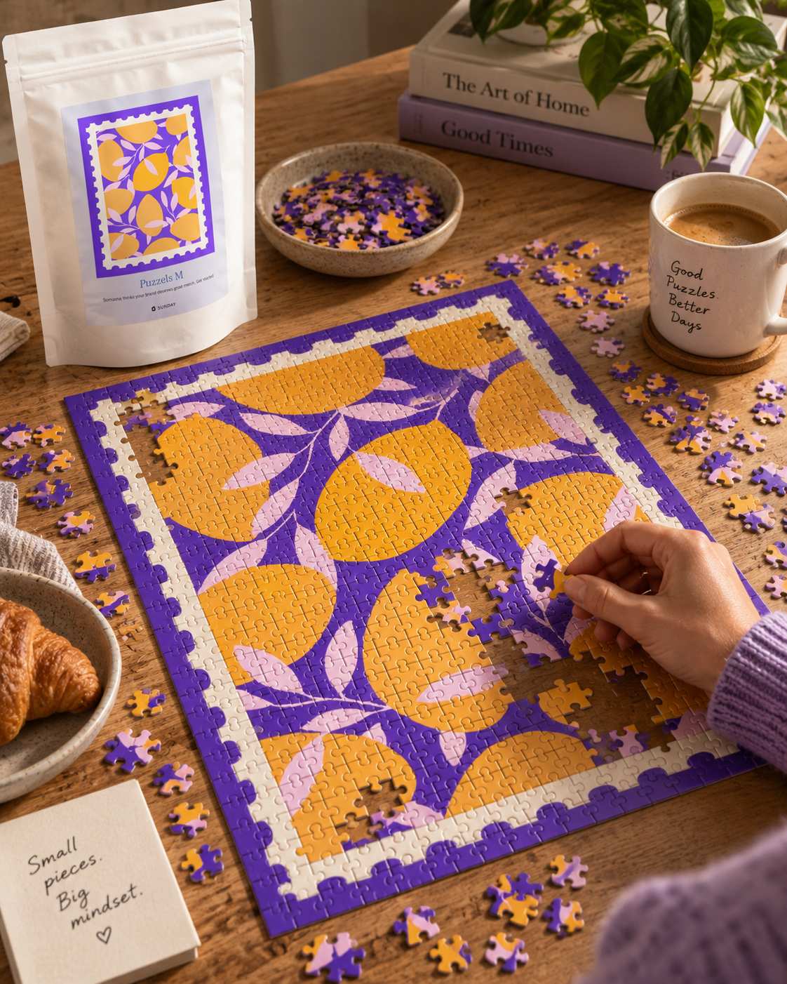 Custom Puzzle in Doypack 500, an SKO merch idea for a 2027 sales kickoff