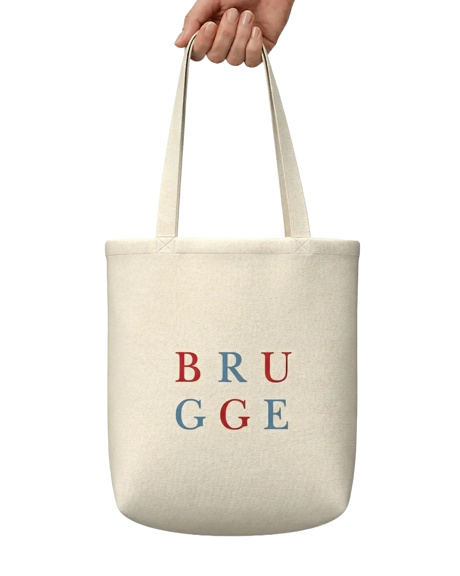 Canvas tote 140gsm custom tote bag mockup printed in a brand design
