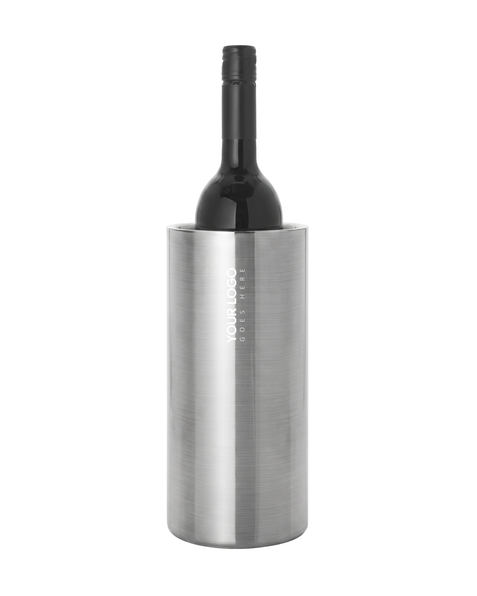Double-walled stainless steel wine cooler 1